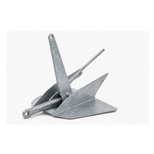 Galvanized claw-style boat anchor